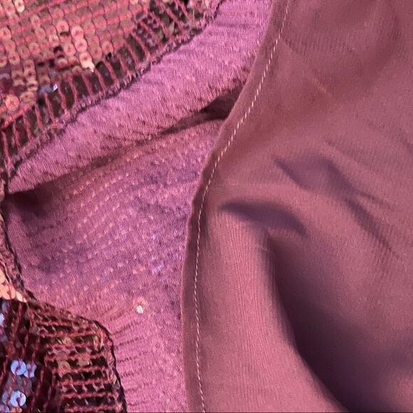 Alice and Olivia Purple Sequined Mini Dress Size 10 New Retails $495 - Picture 5 of 7